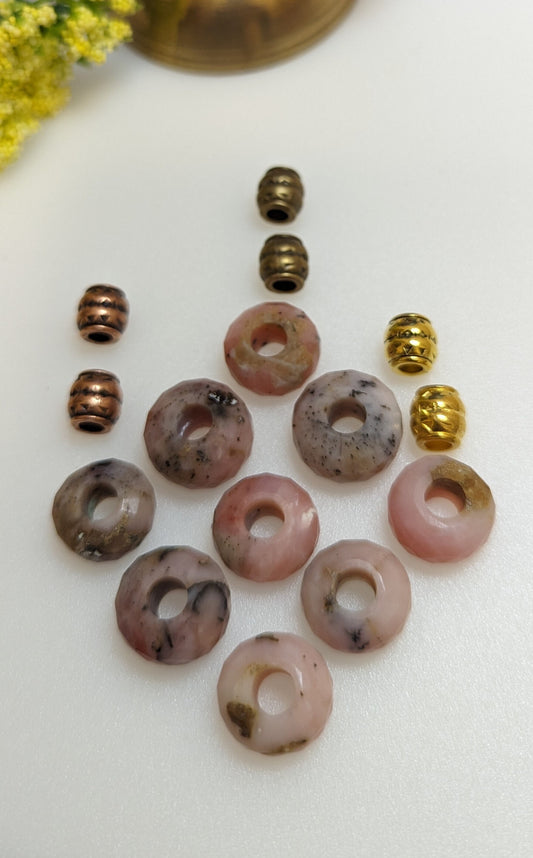 Soulful Adornments: Faceted Loc Beads  | Jewelry for Natural Beauty
